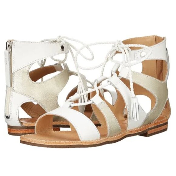 Geox Lace Up Gladiator Leather Sandals - Picture 1 of 16